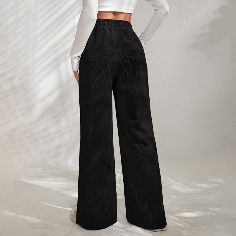 Yvette™ | Wide-Leg Ribbed Joggers