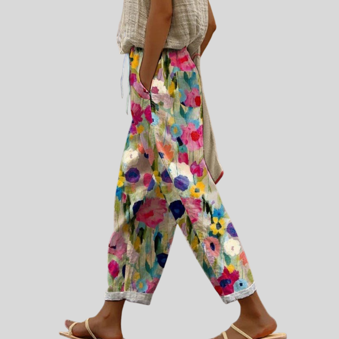 Alana™ | Colourful Floral Pants