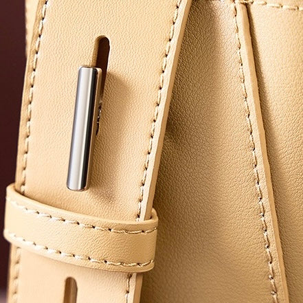 Genuine Leather Crossbody & Shoulder Oversized Bucket Bag