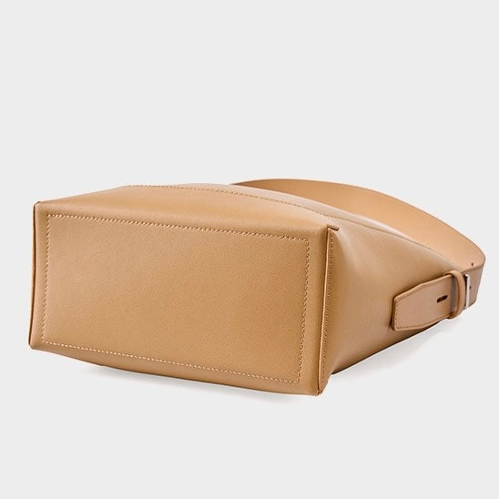 Genuine Leather Crossbody & Shoulder Oversized Bucket Bag
