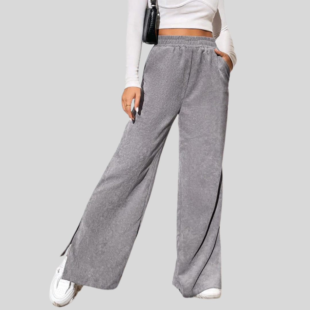 Yvette™ | Wide-Leg Ribbed Joggers
