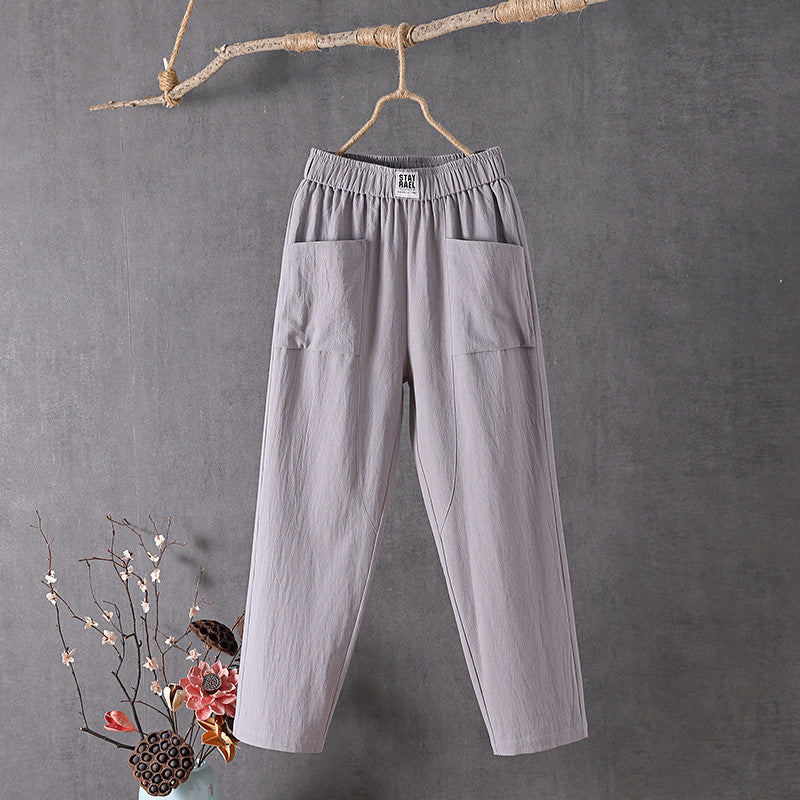 Verity™ | Relaxed Cotton-Linen Pants with Pockets