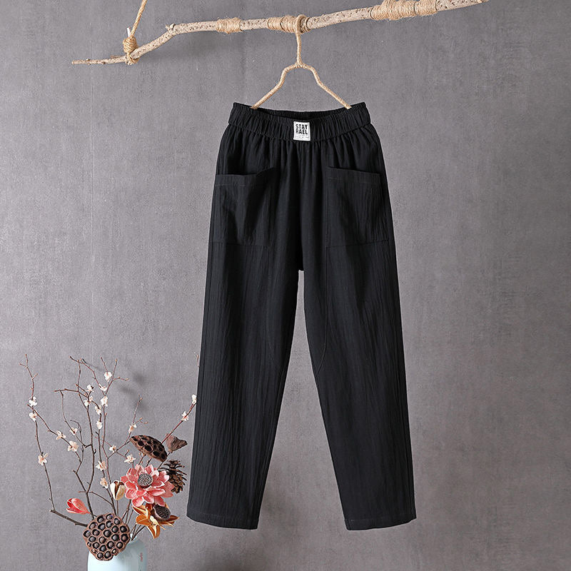 Verity™ | Relaxed Cotton-Linen Pants with Pockets