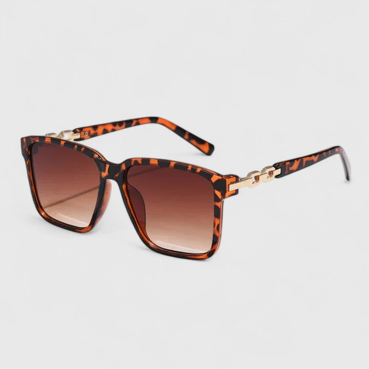 Cheree™ | Chain-Detail Square Sunglasses