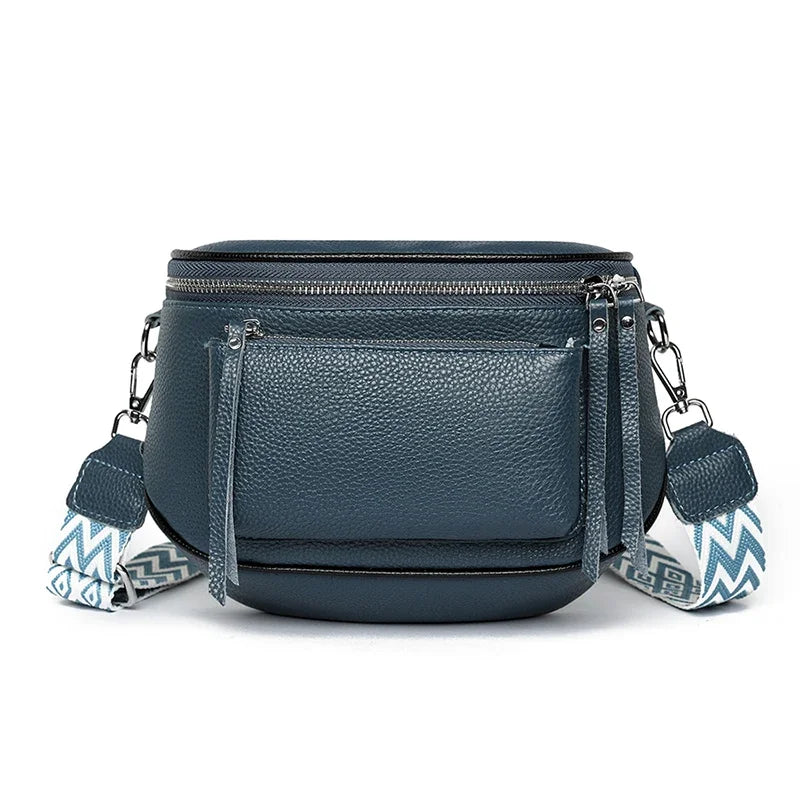 Elsie | Refined Leather Shoulder Bag