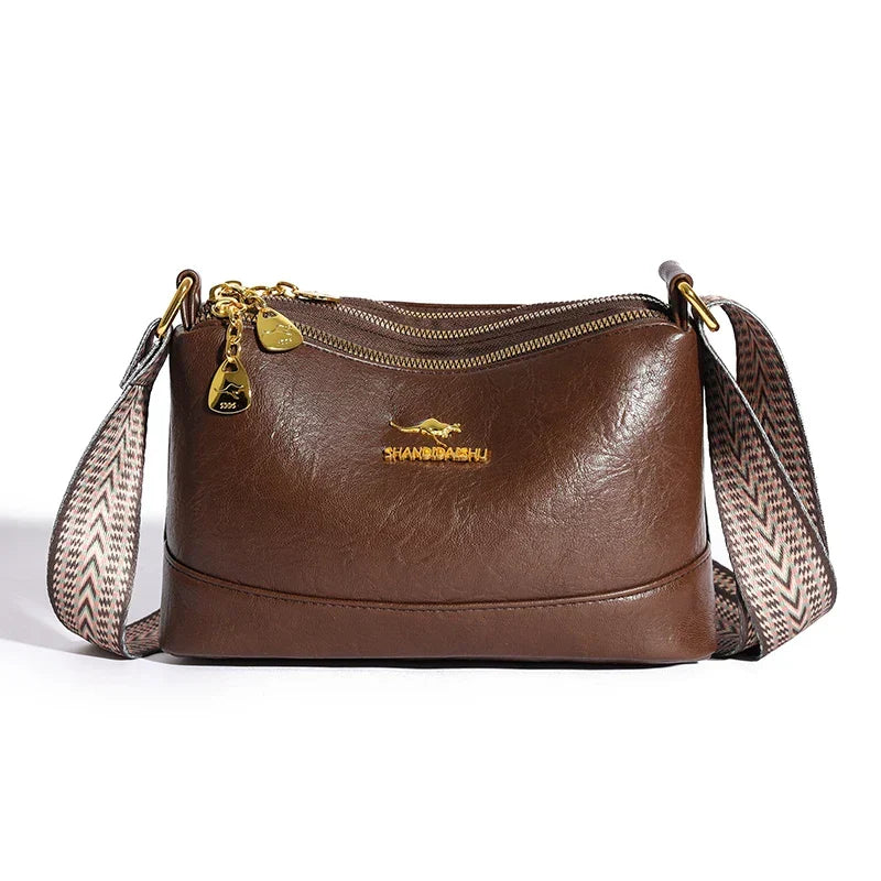 Addison | Refined Leather Shoulder Bag