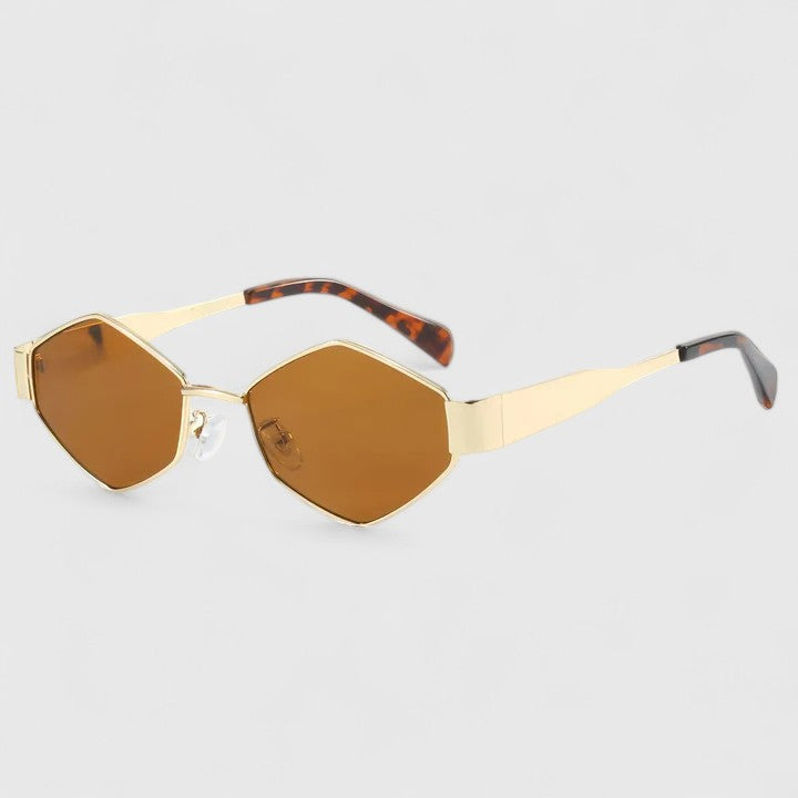 Mandy™ | Hexagonal Metal Sunglasses