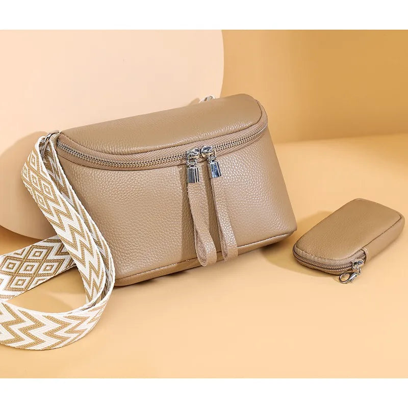 Nina | Refined Leather Shoulder Bag