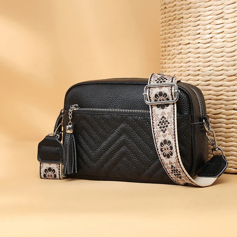 Bianca | Refined Leather Shoulder Bag