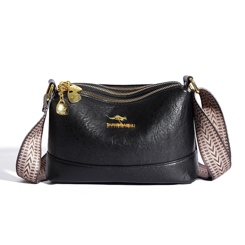 Addison | Refined Leather Shoulder Bag