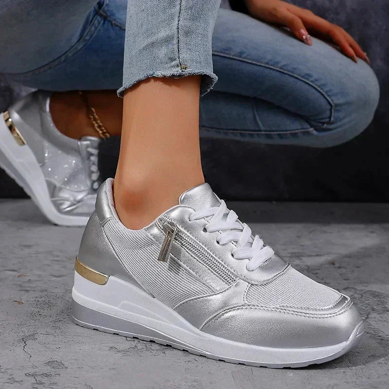 Dina | Metallic Comfort Sneakers